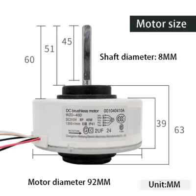 For Haier Inverter Air Conditioner 0010403317CG Internal FanSIC-310-30-1DC Motor