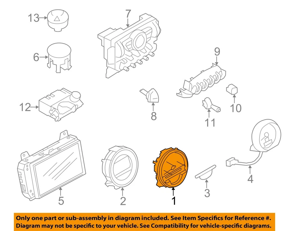 Used Speedometer Gauge fits: 2015 Mini COOPER w/o navigation MPH silver Grade A Foto 3 de 4