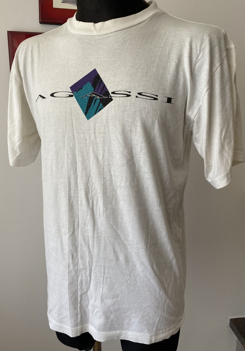 NIKE Andre AGASSI 90s Vintage T-shirt Size M | eBay