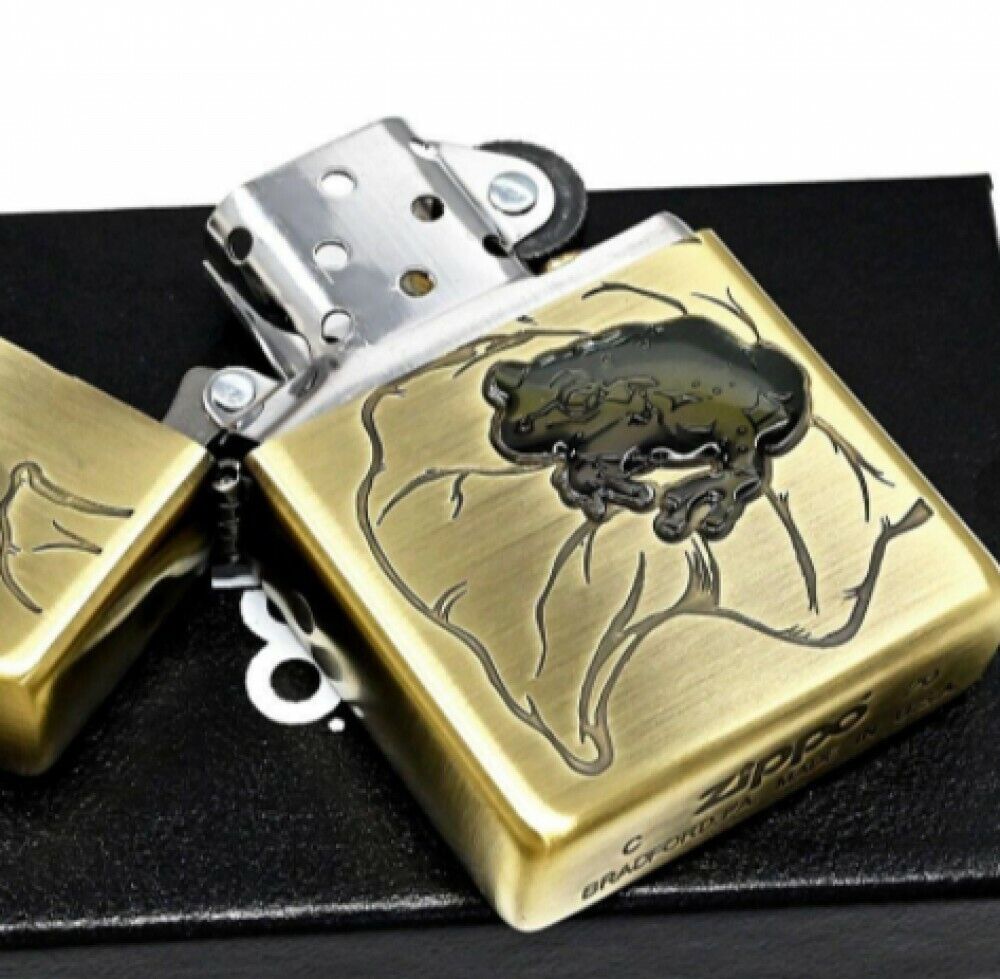 ZIPPO Lighter 3D Green Frog Antique Brass Plating 63430298 Limited Etching Japan ZIPPO Lighter 3D Green Frog Antique Brass Plating 63430298 Limited Etching Japan