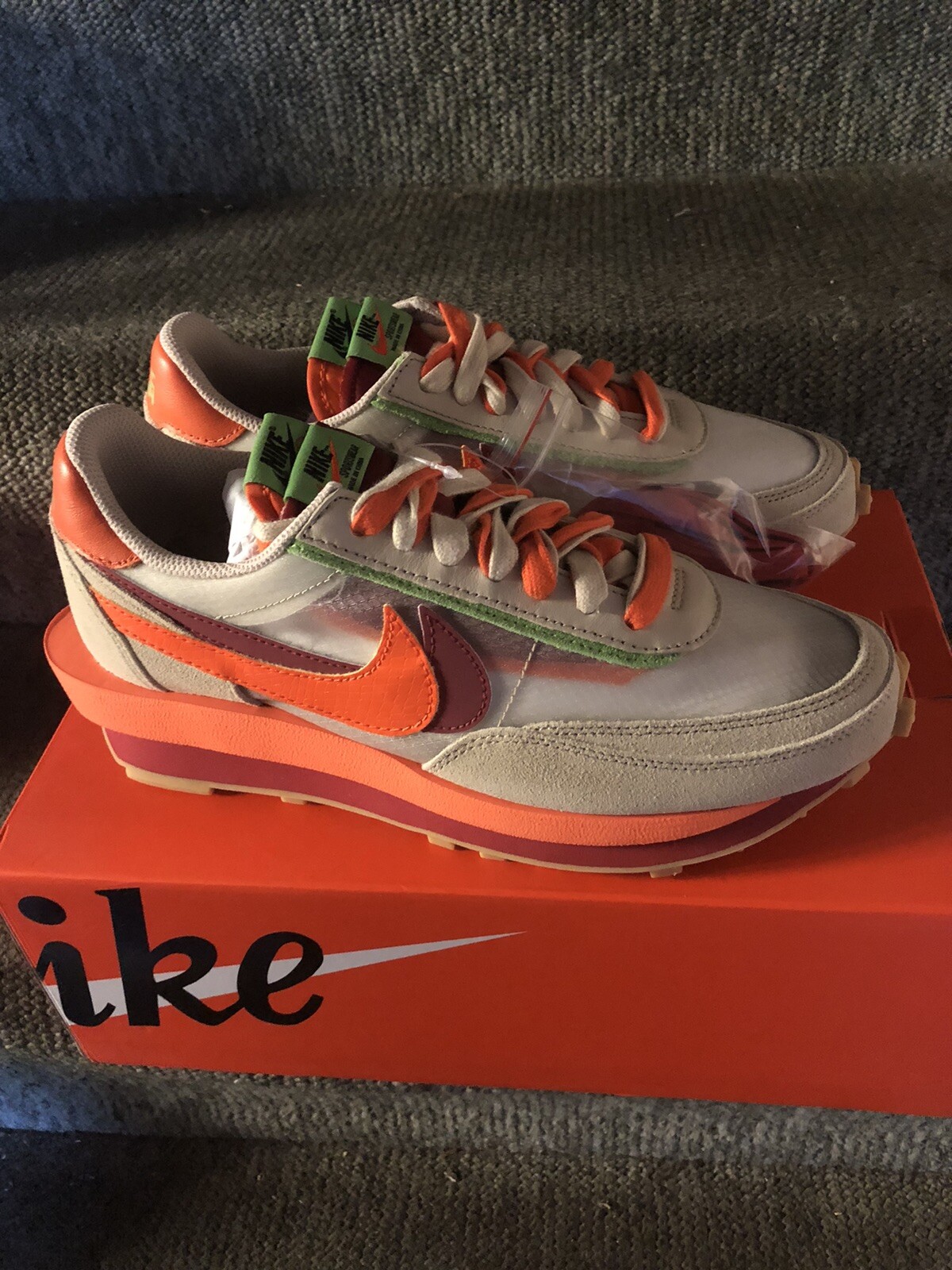 SACAI X NIKE Nike LDWaffle sacai x CLOT Uk 8 US 9 EU 42.5 fondo di magazzino uscita 2021