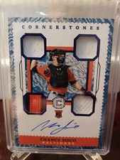 2018 Chronicles Cornerstones Materials Quartz #26/49 Chance Sisco #6 Rookie Auto