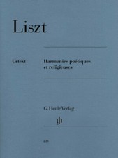 Liszt Harmonies Poetiques et Religieuses Sheet Music Piano Solo Book 051480639