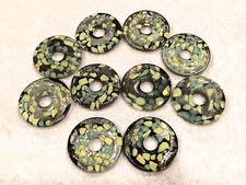 10 pc Glass Handmade Lampwork 40mm Donut Pendant