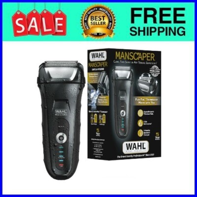 Wahl Manscaper Rechargeable Waterproof Wet/Dry Flex Hypoallergenic Foil Shaver