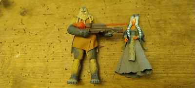 2 FIGUREN STAR WARS CHUBAKA (13cm) & SHAAK (11cm / HASBRO 2004)