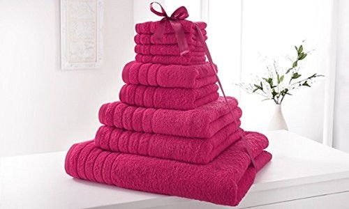 100% Cotton 9 Piece Towel Set (4 Face + 2 Hand + 2 Bath Towels + 1 Bath Sheet) - Picture 6 of 18
