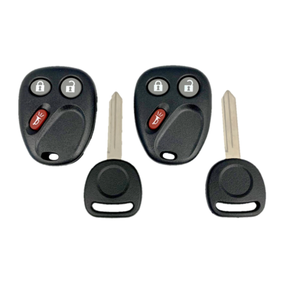 Extra-Partss Keyless Entry Remote Fob With Key For GMC Envoy - Replaces 15008008, MYT3X6898B