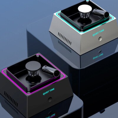 Smart Air Purifier Ashtray with Atmosphere Light for Filtering Second-Hand  Smoke