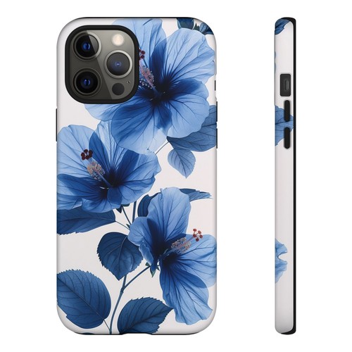 Blue Floral Minimalist Flowers Phone Case for iPhone, Samsung Galaxy, Pixel - 第 75/175 張圖片