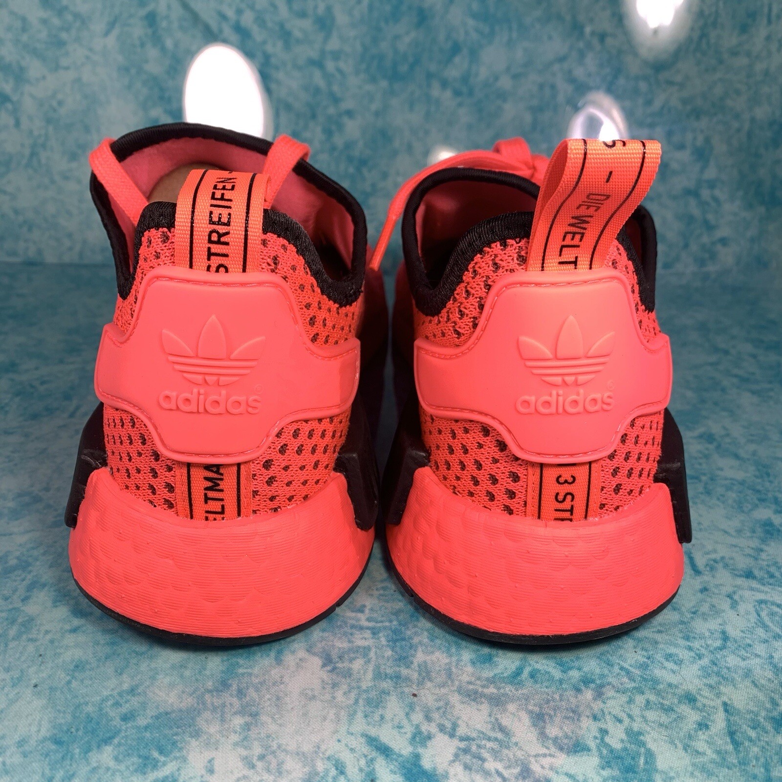 Size 9 - adidas NMD R1 Knit Signal Pink 