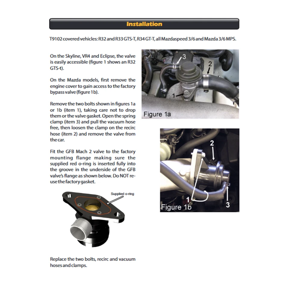 Válvula desviadora de recirculación Go Fast Bits TMS montaje directo para Mazda, Nissan Foto 2 de 4