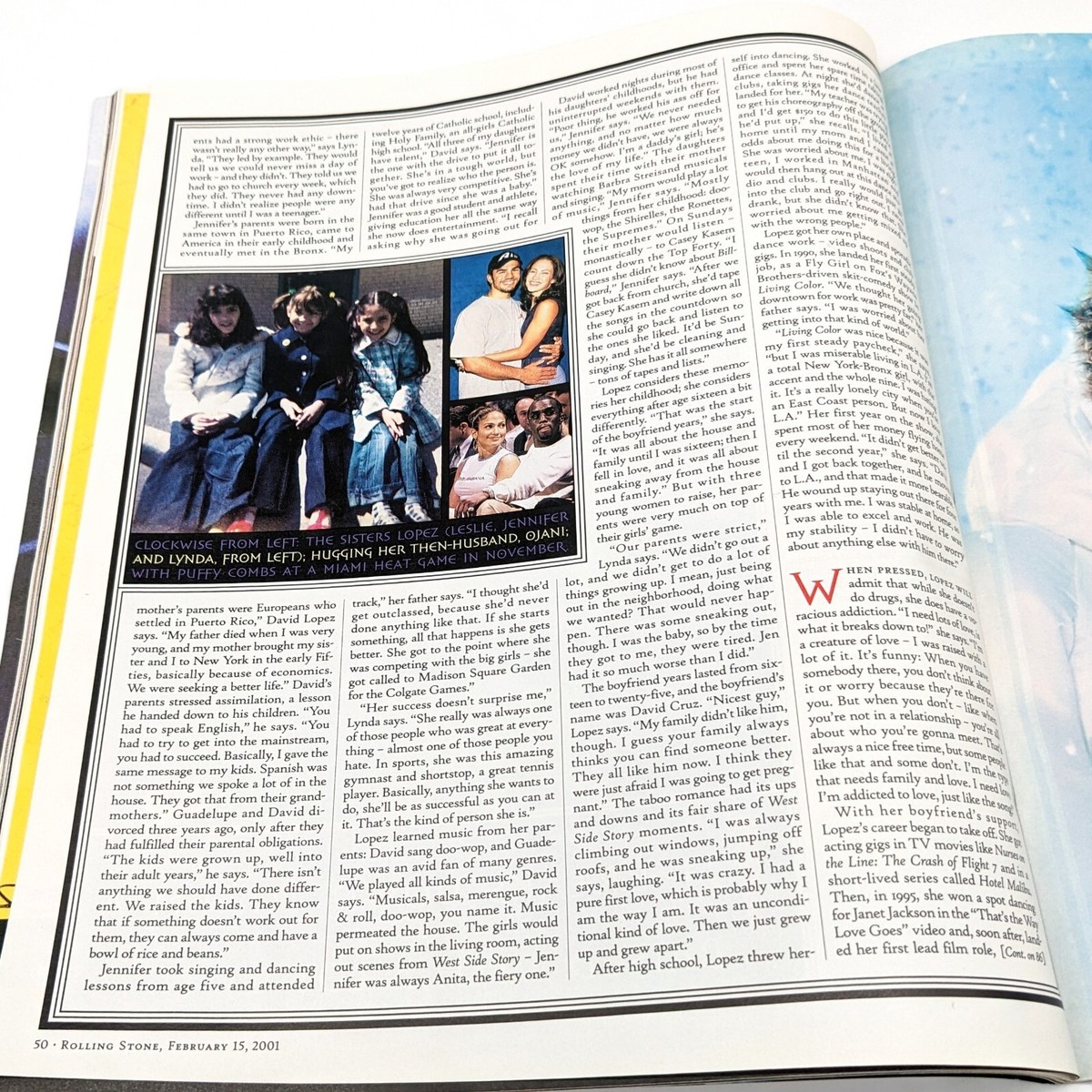 Jennifer Lopez Rolling Stone Magazine Cover Issue 862 February 15