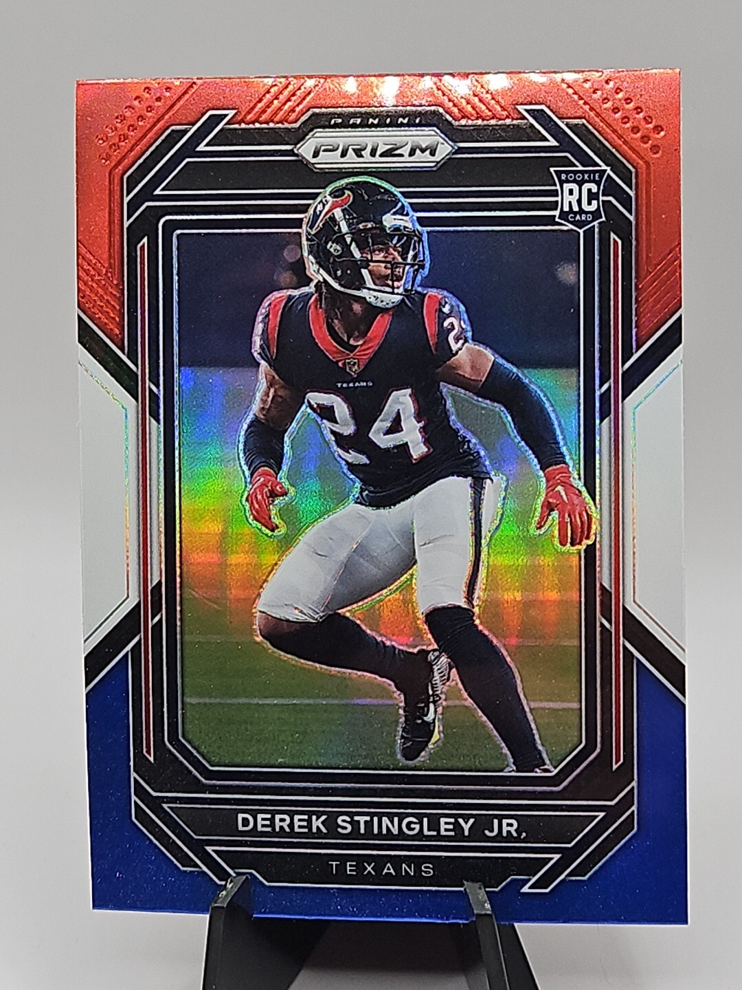 2022 Panini Prizm Red White Blue Derek Stingley JR RC Rookie #369 Houston Texans