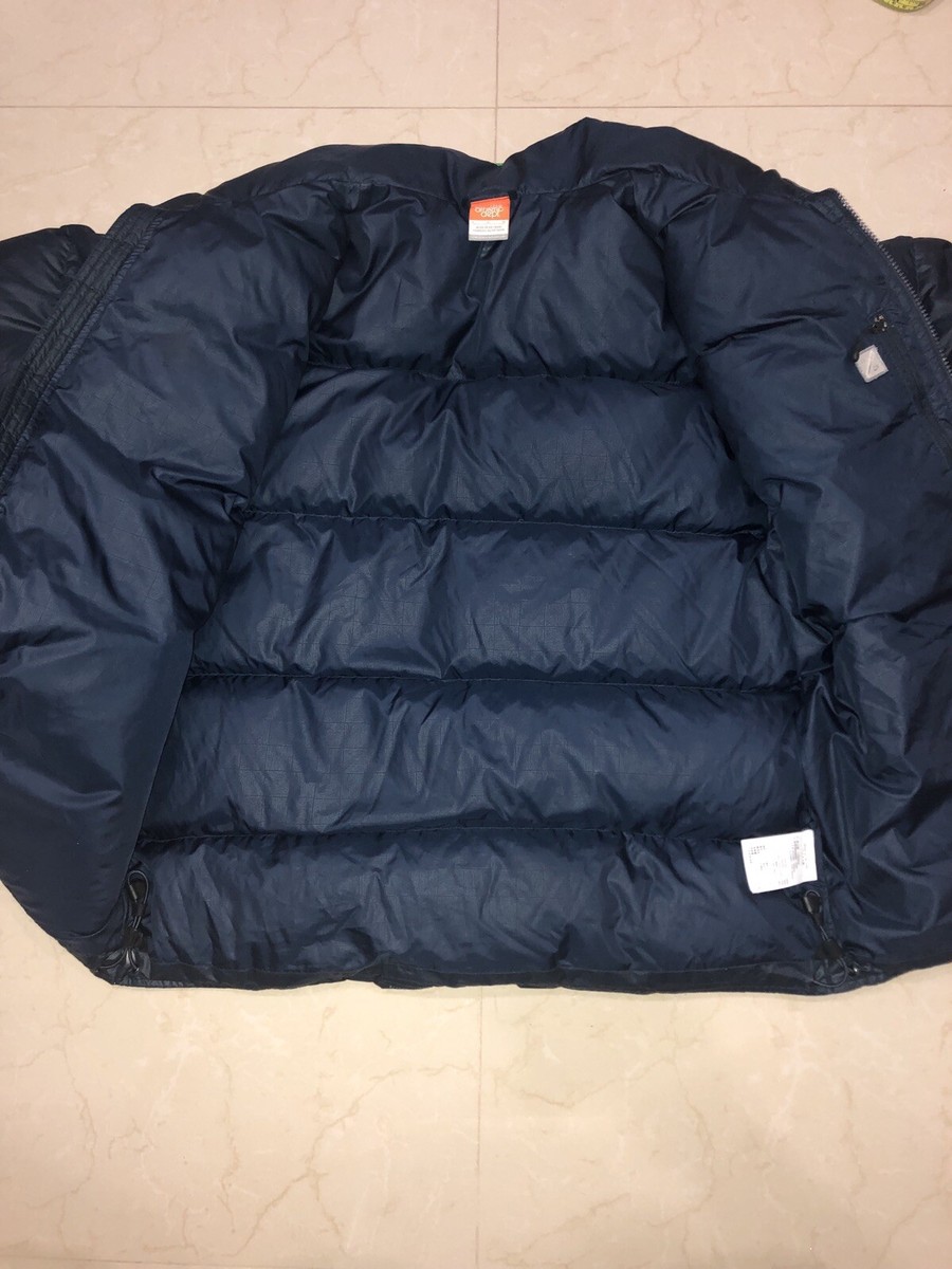 VTG 00’s NIKE The Athletic Dept. Gray Duck Feather Down Fill Puffer Jacket  LARGE