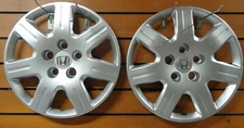 NEW Pair (2) 16" Bolt-On Replacement Hubcaps Fits 2006-2011 Honda Civic 55069