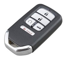 Remote Smart Key Fob Shell Case Fit for 2016 2017 2018 Honda 5 Buttons Silver