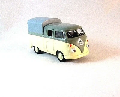 VOLKSWAGEN T1 DOUBLE CABINE PICK-UP WELLY 1/38 MODÈLE DE COLLECTEUR DE... - Photo 1/4