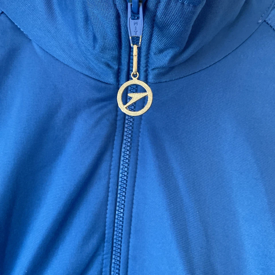 Vintage Speedo 90s Fleece Adult L Blue Jacket Zip Up Swim (JT-282) - Image 3 of 4