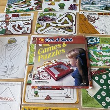 Etch A Sketch - Vintage 1981 - Games & Puzzles Pack/18 Activities/Complete
