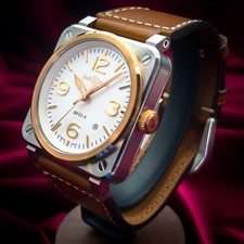 Bell and Ross BR 03 Automatic Rose Gold White Dial Men's Watch BR03A-WH-STPG/SCA 3