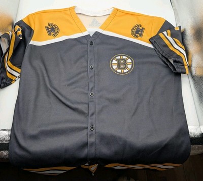 Vintage Men's Bruins Adidas Button Down Shirt Size Large #22 O'Ree