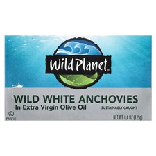 Wild White Anchovies In Extra Virgin Olive Oil, 4.4 oz 125 g