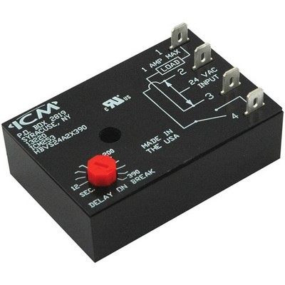 ICM ICM253B Time Delay Relay,18 to 30V AC 4E890