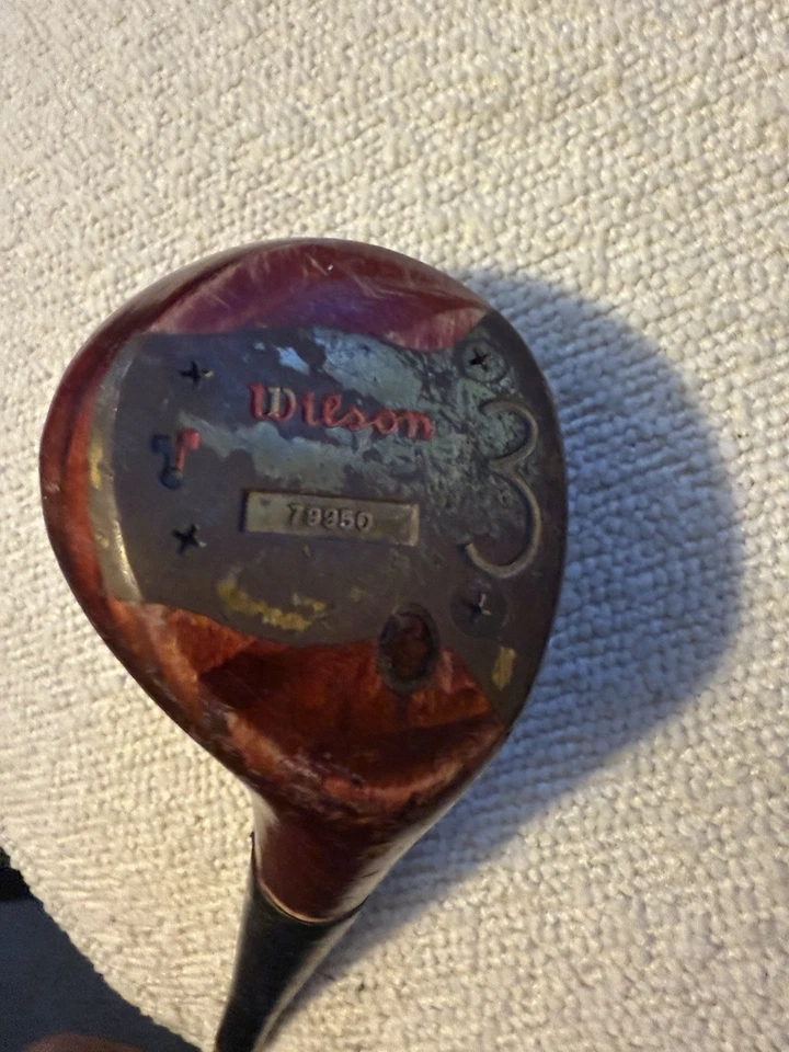 Vintage Wilson Buckler Crest 3 Wood Persimmon Fairway Club – Made in USA - Image 3 of 4
