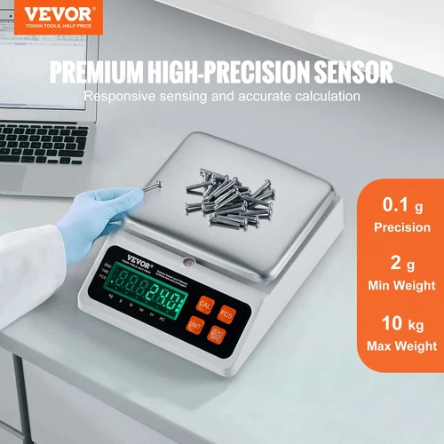 10kg x 0.1g Counting Scale, LED, for Parts/Coins/Jewelry, Multi-Unit