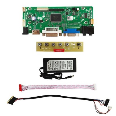 H/D VGA DVI Audio LVDS 40 pins Control Board for 15.6'' 1366x768 LCD Scree &Power