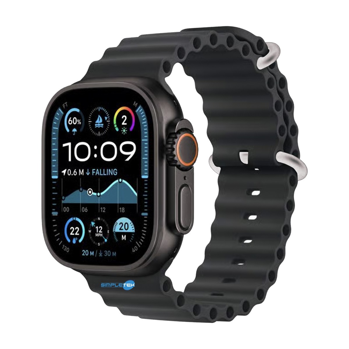 Apple Watch Ultra 2 Montre Connectée 49 mm Noir Sport Outdoor LTE GPS WiFi