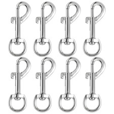 8 Pcs Swivel Eye Bolt Snap Hooks Heavy Duty Eye Bolt Clips Zinc Alloy Single End