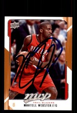 Signed Basketball Card Auto Martell Webster 2008-09 Upper Deck MVP #133