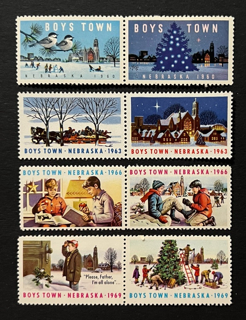 Travelstamps: 1960/1969 Boys Town Nebraska Christmas Charity