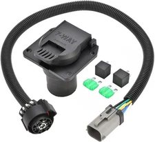 7-Pin Trailer Wiring Plug Harness Compatible with Super Duty 1999 2000 2001