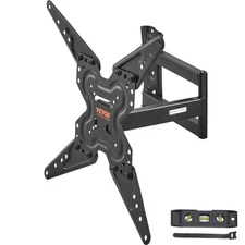 Full Motion TV Mount Fits for Most 26-55 inch TVs, Swivel Tilt Horizontal Adjust