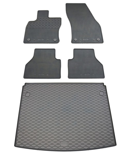 Gummi FußMatten Kofferraumwanne FüR VW Caddy 5 2021- Set Gummimatten Auslage-image