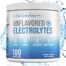 Unflavored Electrolytes - 100 Servings - Unflavored Electrolytes Powder - Uns...