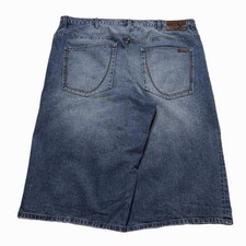 Vintage Y2K 2000s Sean John Baggy Embroidered Jean Shorts Size 42 Baggy Skater