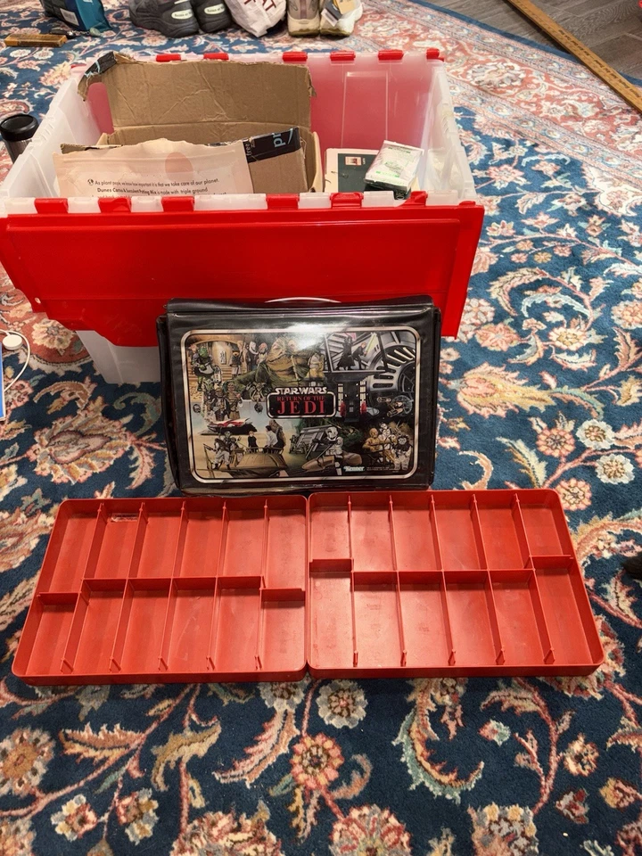 Boneco de ação vintage Kenner 1983 Star Wars Return Of The Jedi estojo de transporte RARO - Imagem 3 de 4