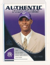 CHRIS BOSH 2003-04 SP GAME USED #110 RC 257/999 *TORONTO RAPTORS*