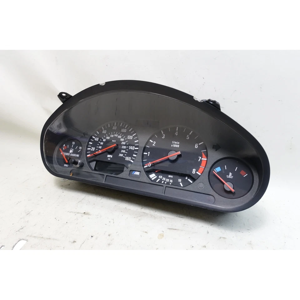 Cuadro de instrumentos Speedo MPH OE dañado 1996-1999 BMW E36 M3///M de fábrica Foto 4 de 4