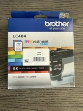 Genuine Brother LC404BK Black INK EXP 03/2027 New In Box Sealed