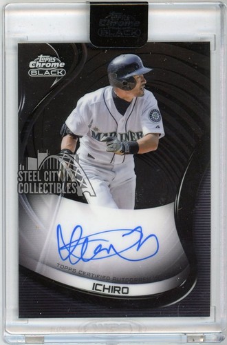 Ichiro #CBA-I 2022 Topps Chrome Black Autographs card