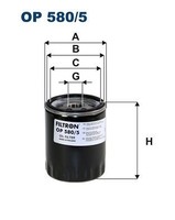 Filtron ÖLfilter Op 580/5 FüR Land Rover