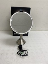 Simplehuman LED Sensor Mirror 5x Magnifying  ST3200 - 8" Round No Side Mirror