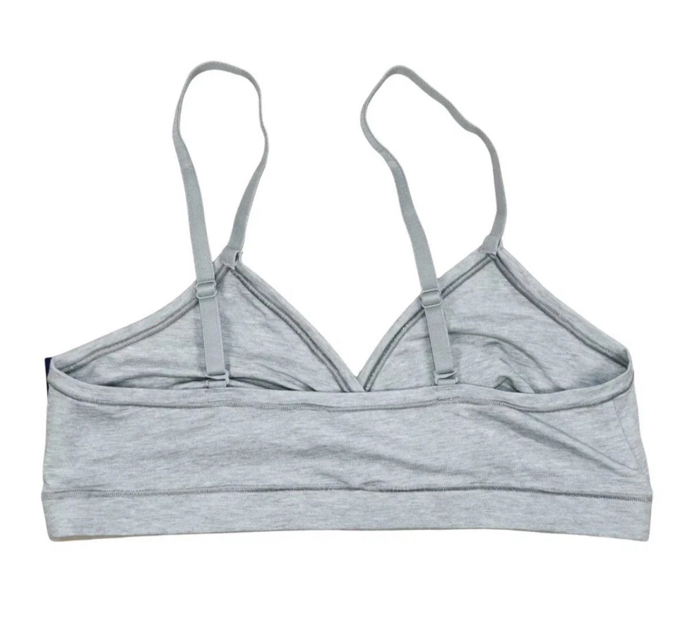 Bralette GAP GapBody Breathe Cobertura Completa Para Mujer L Gris Brezo Pullover Foto 3 de 4