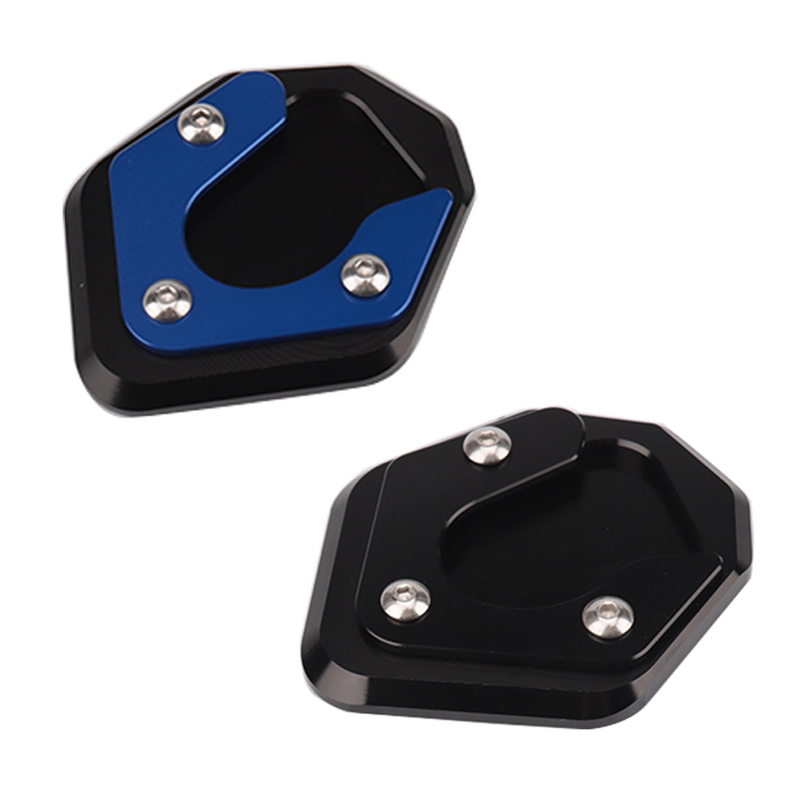Motorcycle Kickstand Foot Side Stand Extension Pad Support Plate For