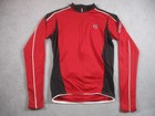 Pearl Izumi Cycling Jersey Long Sleeve Full Zip Red Black Medium Road Bike